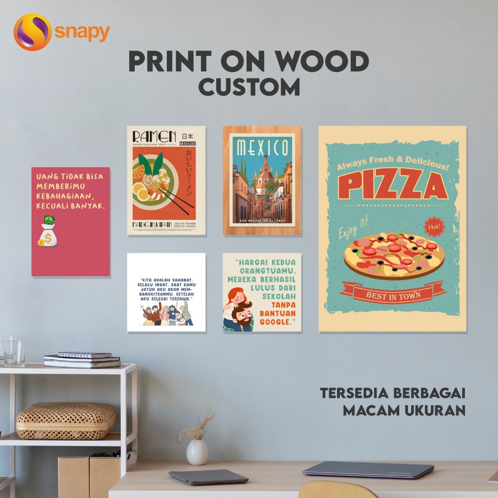 โปสเตอร์ไม้ WALL DECORATION QUOTS WORDS WALL DECORATION