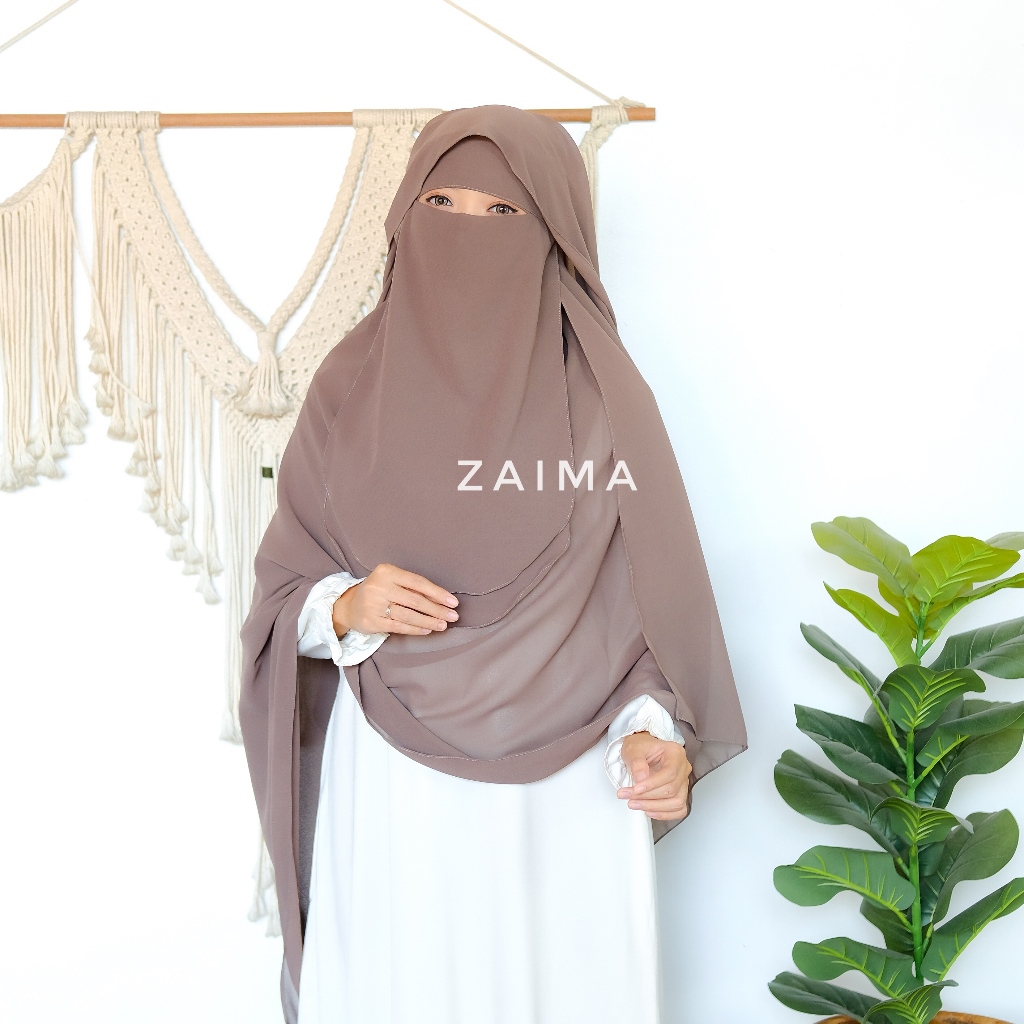 ผ้าคลุมปุ่มผีเสื้อ Niqab Yemeni Hamaut Ceruti Babydoll พรีเมี่ยม