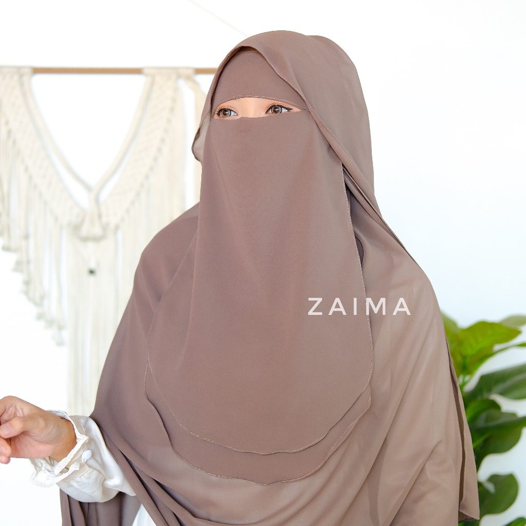 ผ้าคลุมปุ่มผีเสื้อ Niqab Yemeni Hamaut Ceruti Babydoll พรีเมี่ยม