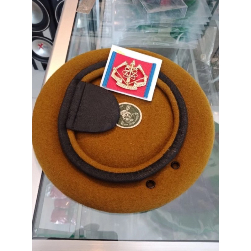 CHOCOLATE BERETS 999 / ARHANUD CHOCOLATE BERETS / PREMIUM ARHANUD CHOCOLATE BERETS / TNI AD BROWN BE