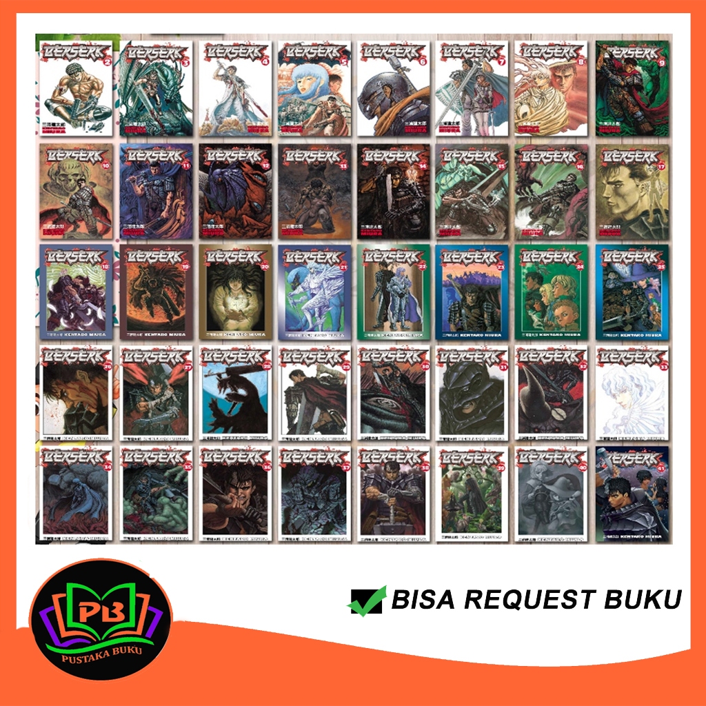 Manga Comic Berserk (ชุดหนังสือ 41 เล่ม) ภาษาอังกฤษ