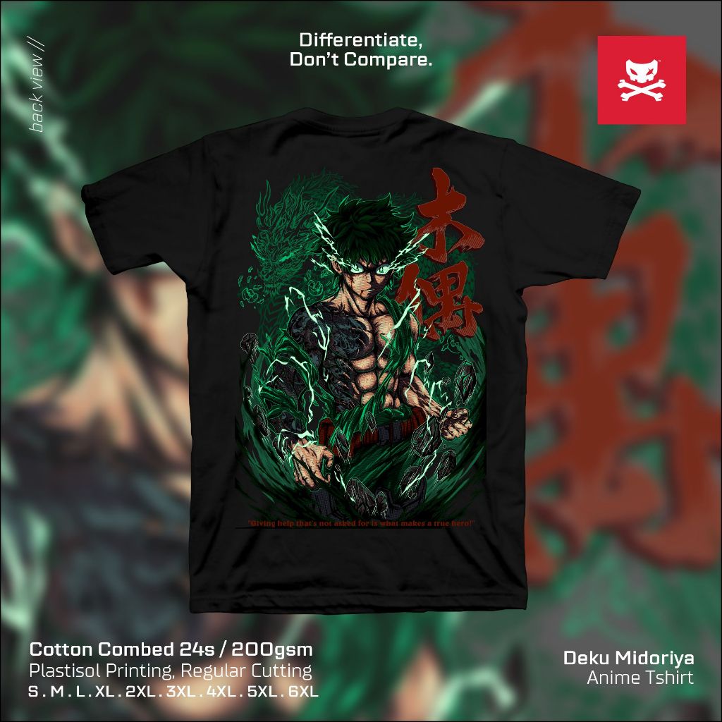 เสื้อยืด Deku MIDORIYA 200gsm