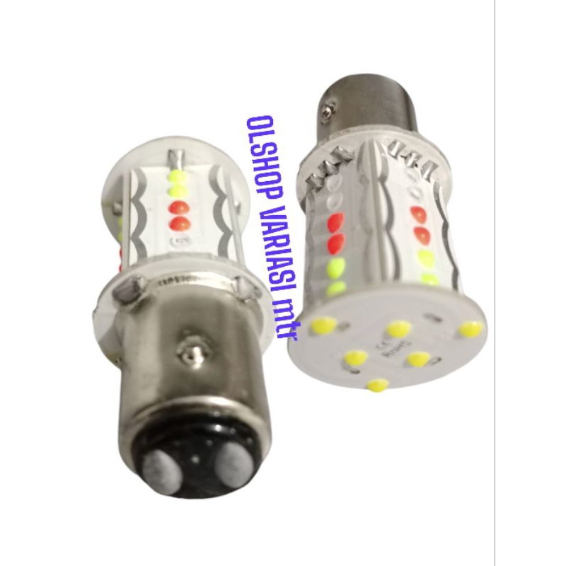 โคมไฟหยุดวิ่ง RGB 30 นํา โคมไฟหยุดเบรคหลังสําหรับรถมอเตอร์ไซด์ทุกชนิด