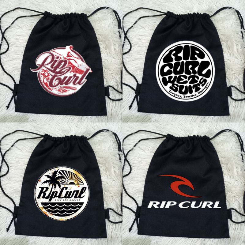 Rip Curl Distro Drawstring Bag วัสดุผ้าใบเด็กพรีเมี่ยมหนา/Drawstring กระเป๋าเด็กผ้าใบ Distro Rip Cur