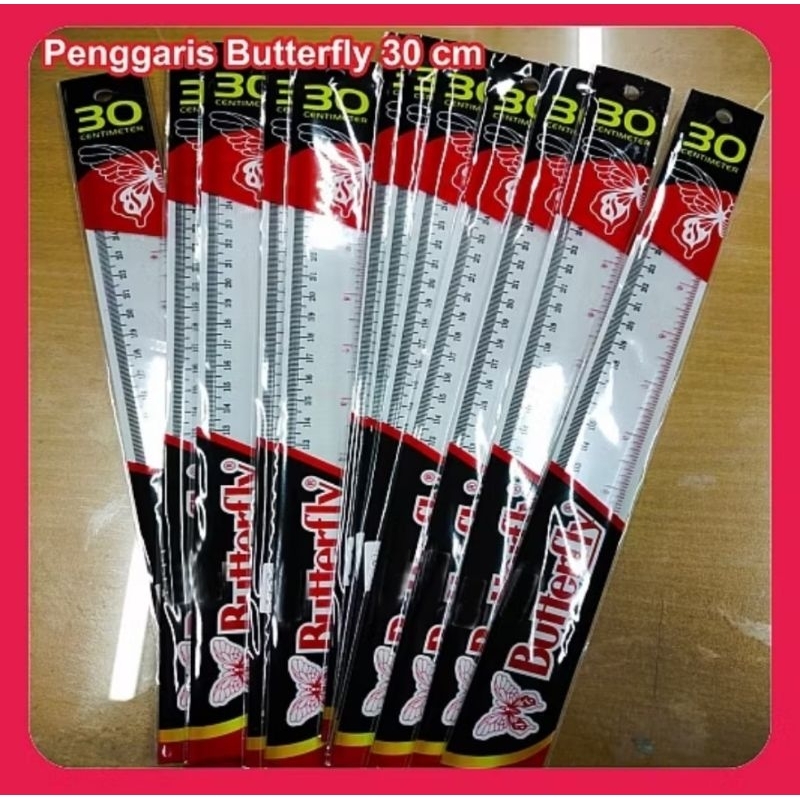 BUTTERFLY RULER 30CM / 30 CM RULER / STATIONERY