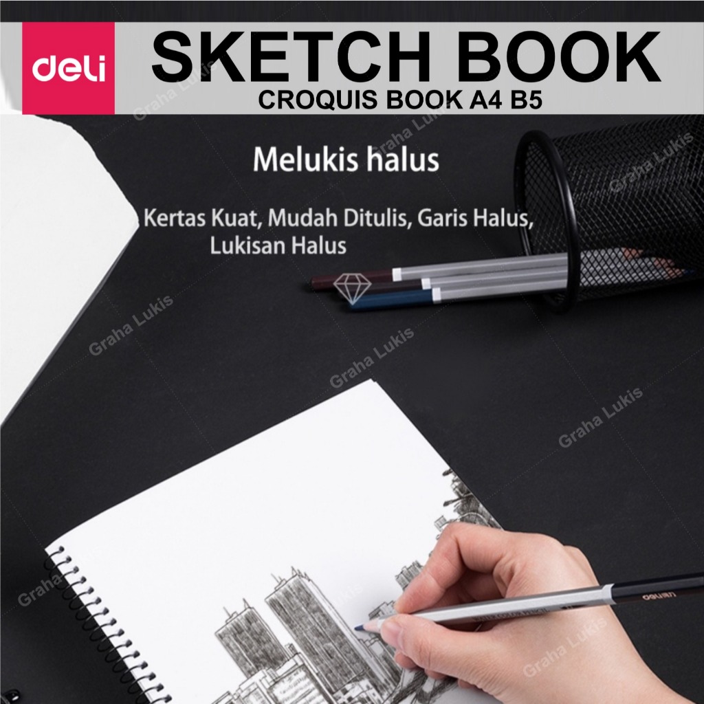 RK Deli Croquis Sketchbook 100gsm A4 / B5 Sketch Book