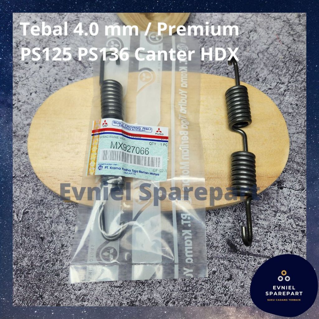 Canter ผ้าเบรคสปริง PS125 PS136 HDX 4.0 MM (MX927066)