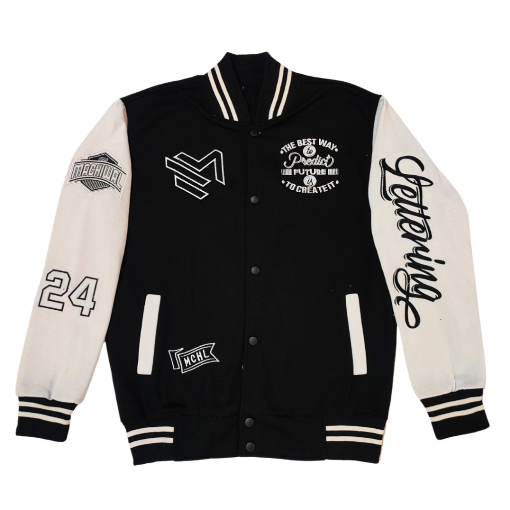 เสื้อแจ็คเก็ตเบสบอล MACHIWAL Varsity ผู้ชายผู้หญิง Varsity Jacket Vintage Oversize Jumbo Original MA