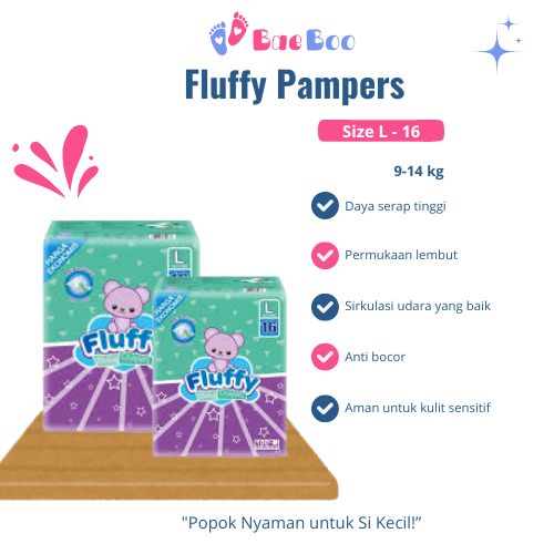 FLUFFY PAMPERS L และ XL