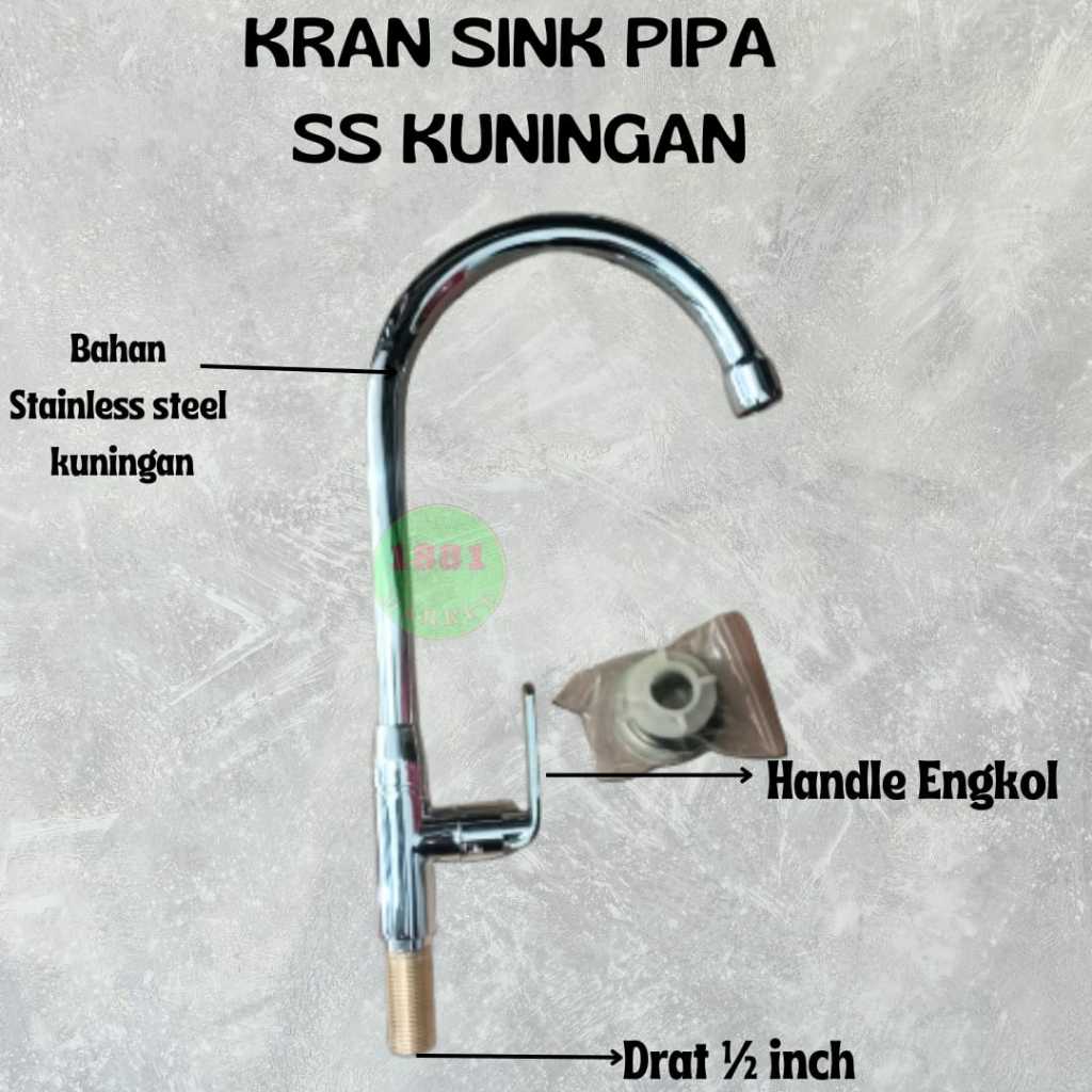 MDL SS BRASS CRANK PIPE SINK FAUCET / SINK FAUCET