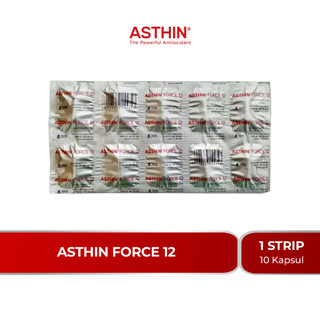 Asthin Force 12 Suplemen Antioksidan + Healthy Skin isi 1 Strip @10Kapsul