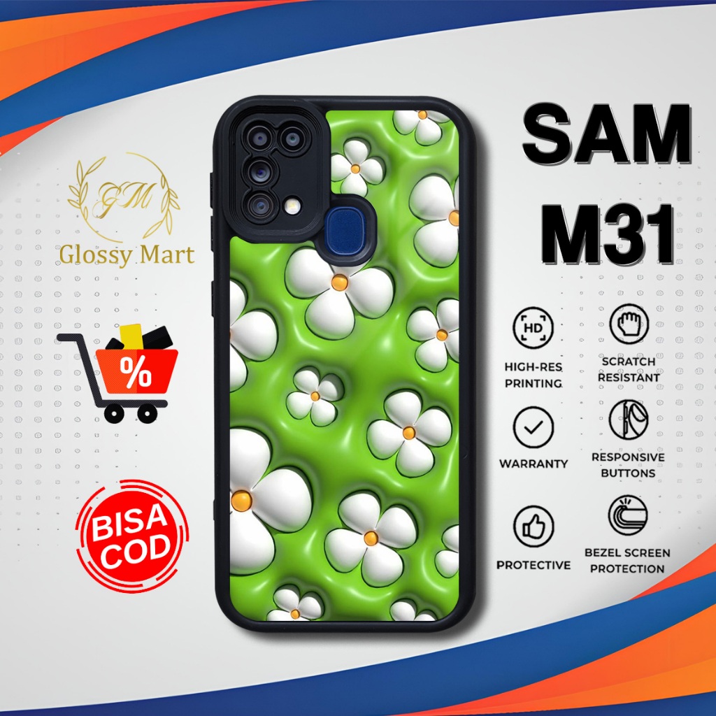 เคส Samsung M31 ล่าสุด Cute Time Casing M31 Softcase Hardcase Glossy Ksing GlossyMart88