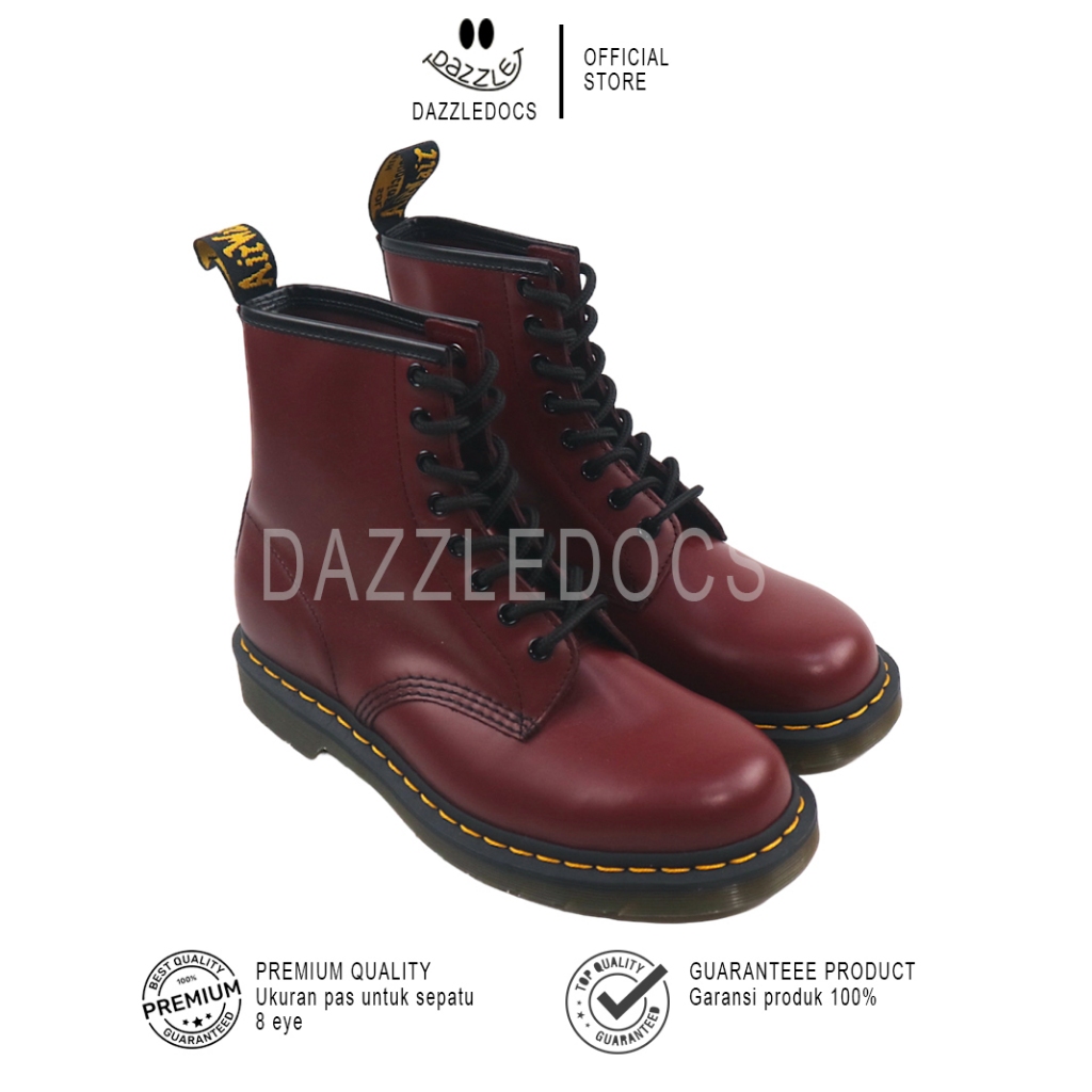 เชือกผูกรองเท้าสีดํา Dr Martens 8 หลุม- 1460 Laces docmart 8 หลุม eye Laces
