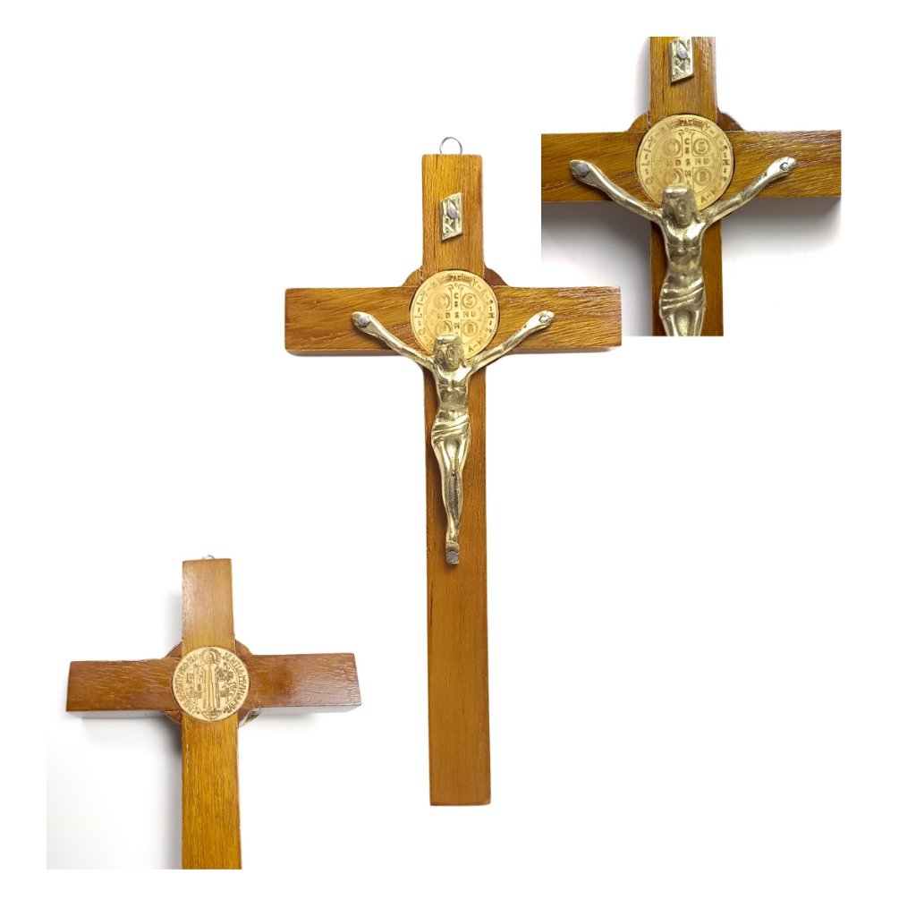 Benedict Wall Cross 30 ซม. / Benedict Cross Brass Corpus / Wall Cross ตกแต่ง