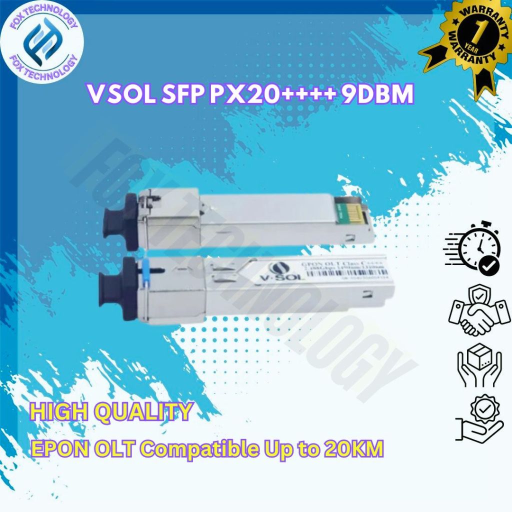 [DB REAL] SFP VSOL EPON GPON PX20++++ 9db 20km VSOL SFP PX20++++ 9dB EPON OLT โมดูลตัวรับส่งสัญญาณ