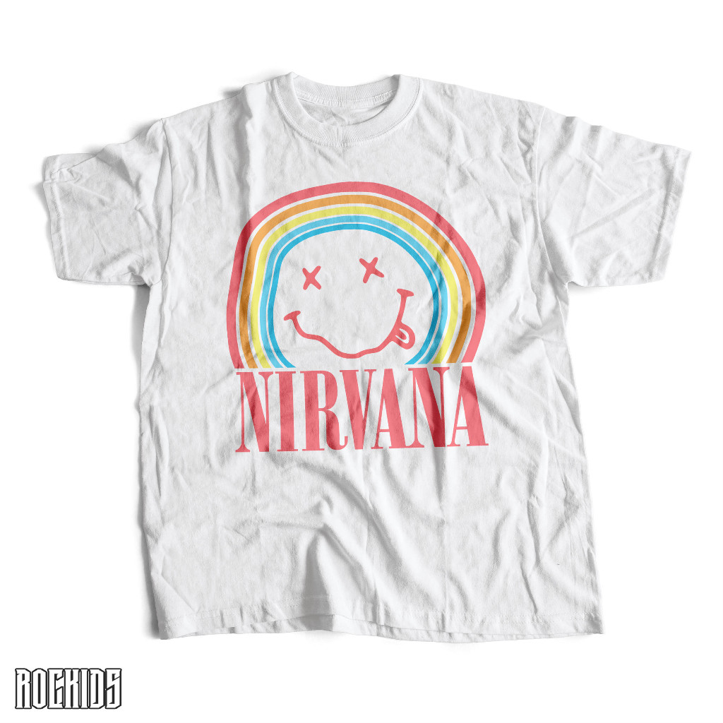 ROCKIDS - NIRVANA - TSHIRT - KIDSWEAR - BAND T-SHIRT - เสื้อยืดวง NIRVANA - เสื้อยืด NIRVANA TEES - 