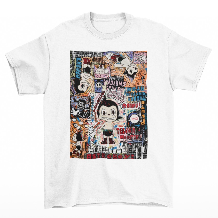 Tomoinc Pop Art Labubu เสื้อยืดผู้ชาย - Untitled Astro Boy