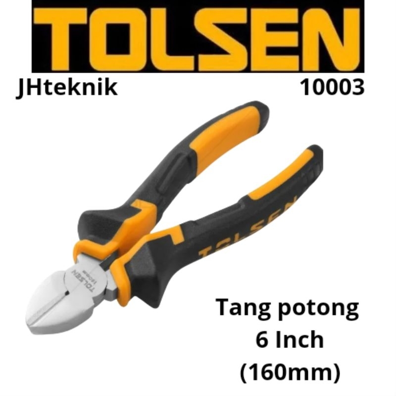 JHTeknik คีมตัด 6 นิ้ว TOLSEN 10003/คีมตัดยาง Handle 6" TOLSEN
