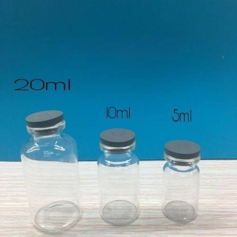 ขวด Vial ขนาด 5 มล., 10 มล., 20 มล. / ขวดตัวอย่าง / ขวดยา / ขวดน้ํายา / ขวด Vial