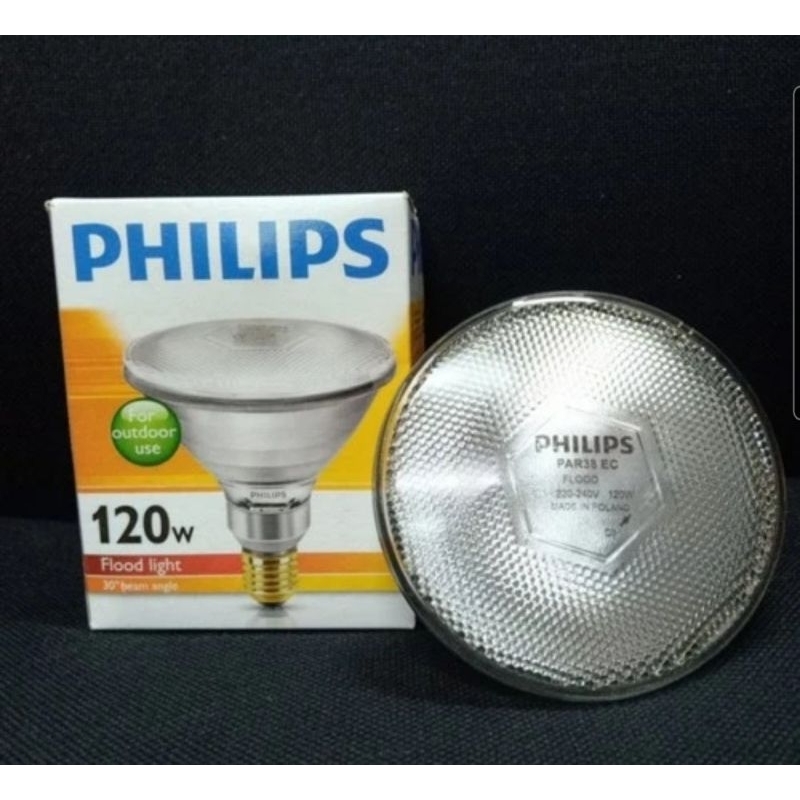 Philips PAR38 120W E27 230V น้ําท่วม 30D 120Watt ฟลัดไลท์ 120Watt