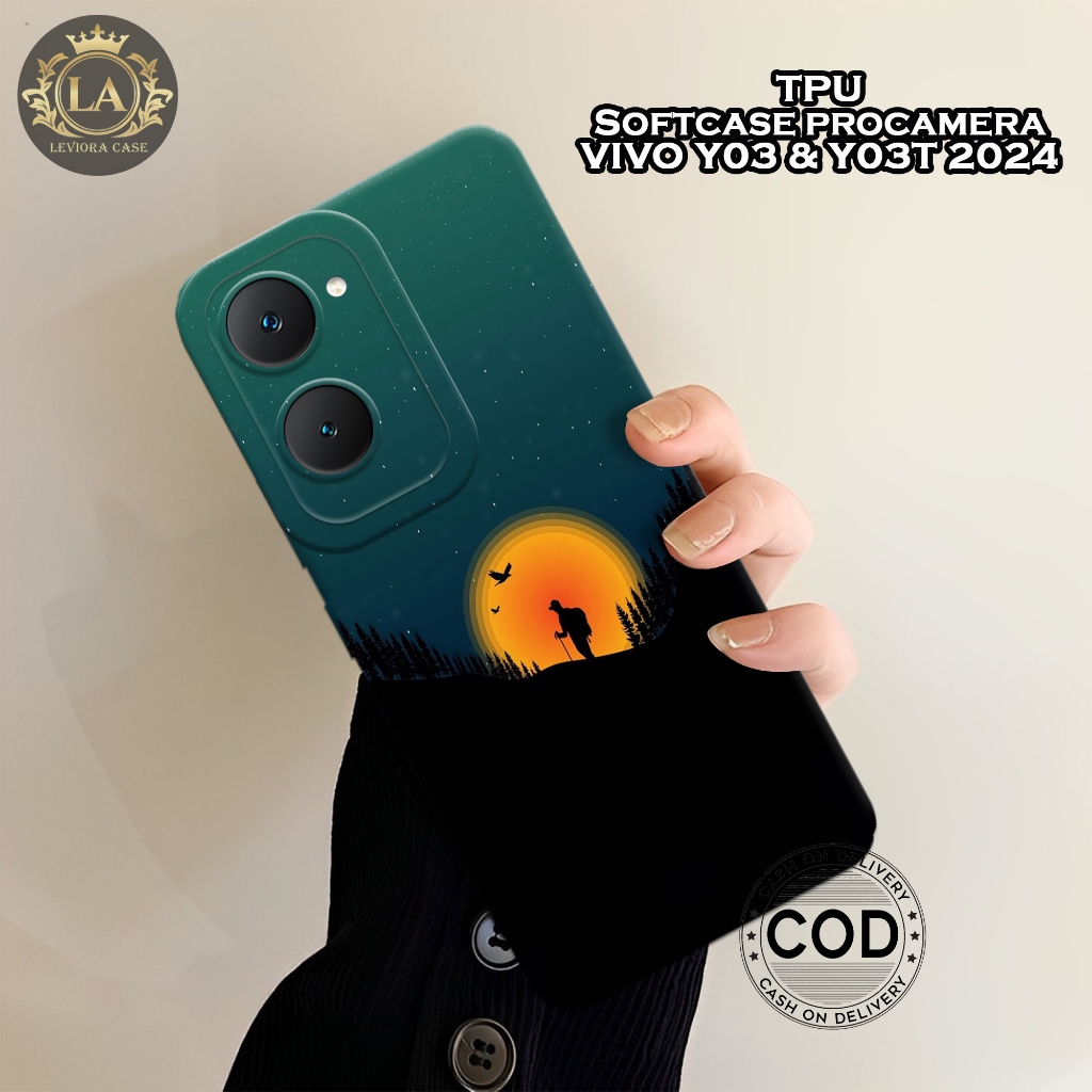 เคส HP ล่าสุด VIVO Y03 / Y03T 2024 - เคส Leviora - เคสความงามแฟชั่น - เคส VIVO Y03 / Y03T Softcase -