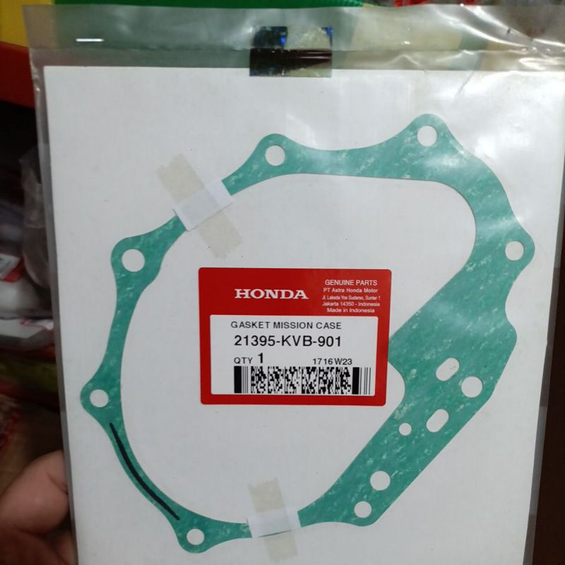21395 KVB 901 GASKET MISSION CASE PACKING GARDAN RATIO VARIO 110 BEAT SCOOPY CARBON STATER ROUGH เดิ