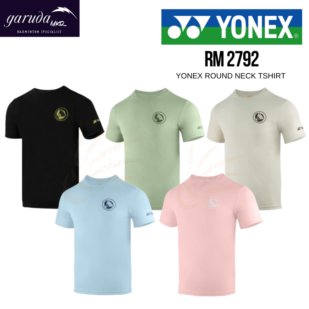 เสื้อผ้าลําลอง YONEX RM 2992 / เสื้อยืด YONEX 2992 / YONEX MEN ROUND NECK TSHIRT