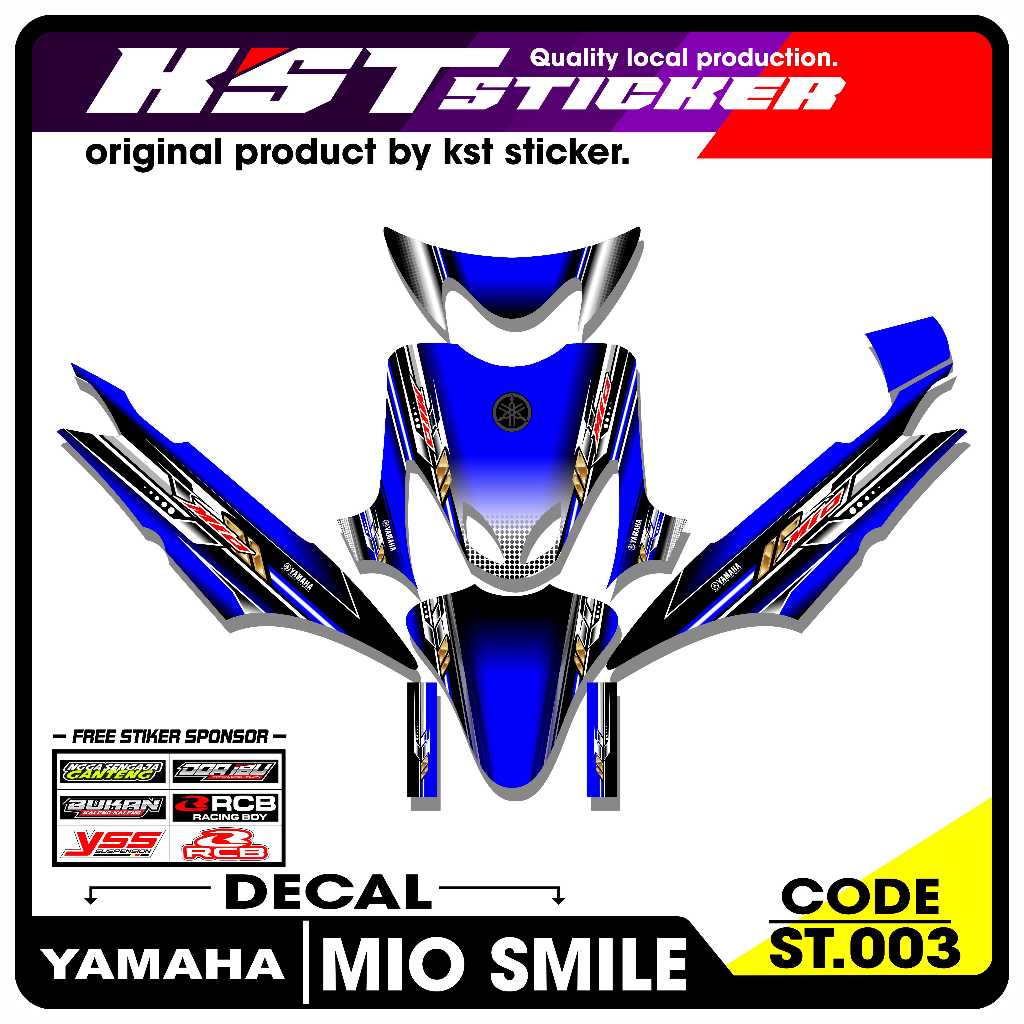 Mio Smile Full Body Decal - Yamaha Mio Smile Full Body Decal. เซนต์.003