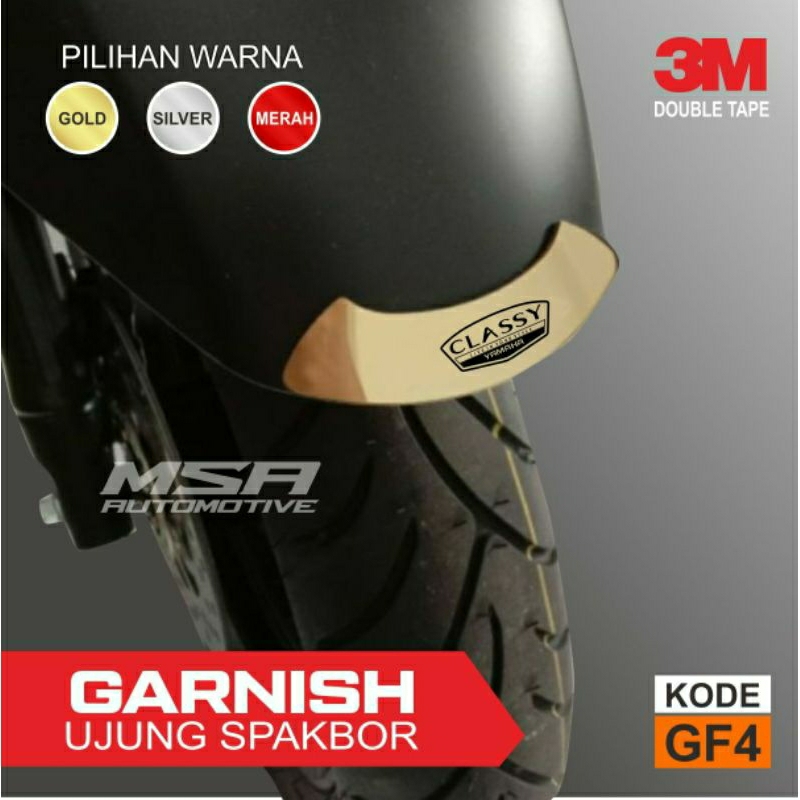 ปลายบังโคลนหน้า Garnish กันรอยบังโคลนหน้า วัสดุอะคริลิคyamaha grand filano
