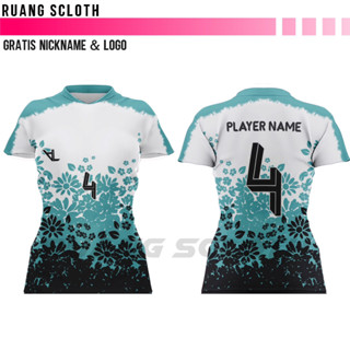 เสื้อกีฬาวอลเลย์บอล Jersey Attach Your Name And Back Number