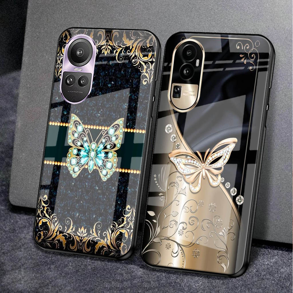 [N122] Softcase Glass Glitter Sultan Oppo A6X A6 A6 PRO A5X A5 PRO A5 A3X A78 A58 A17 A77S Reno 8 8Z