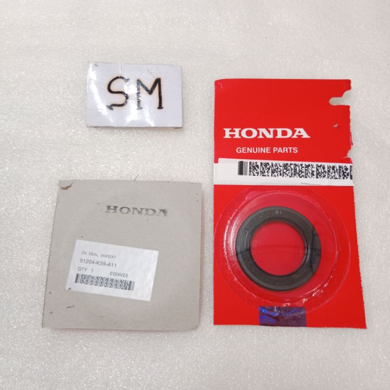 ซีลเพลาหลัง PCX Vario 125 150 34X52X7 91204-K59-A11 ของแท้ Honda HGP