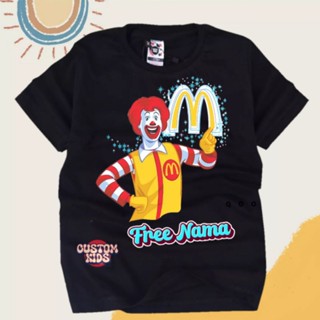 เสื้อยืด พิมพ์ลาย Mcd สําหรับเด็ก