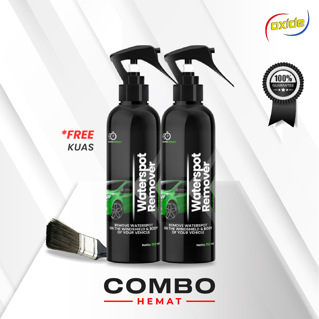 Oxide Waterspot Remover/น้ํายาล้างแม่พิมพ์กระจกรถยนต์ 250 มล. คอมโบ