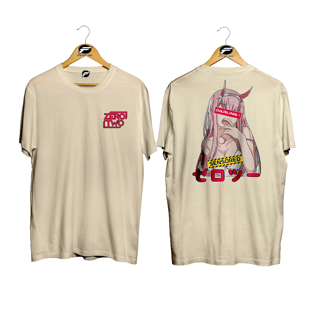 Fpc Id Anime Zero Two Darling Sensory Cotton Combed 30s เสื้อยืด