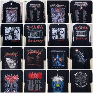 เสื้อยืด พิมพ์ลาย Disgorge band KREATOR XENTRIX HYPHOCRISY OBITUARY SANCTUARY VADER BROKEN HOPE