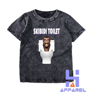 เสื้อยืด พิมพ์ลาย WASHED SKIBIDI TOILET สําหรับเด็ก