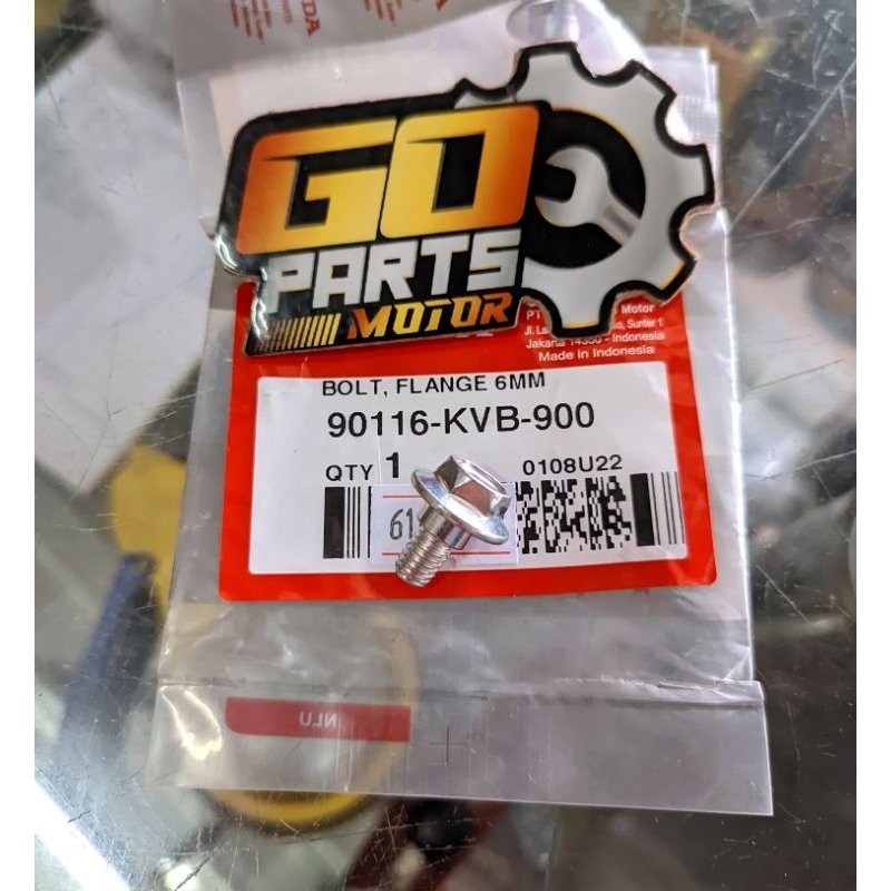 90116-KVB-900 Bolt หน้าแปลน 6 มม./บังโคลนหน้า Bolt Honda Beat Vario Spacy Scoopy Vario 125 150 ESP