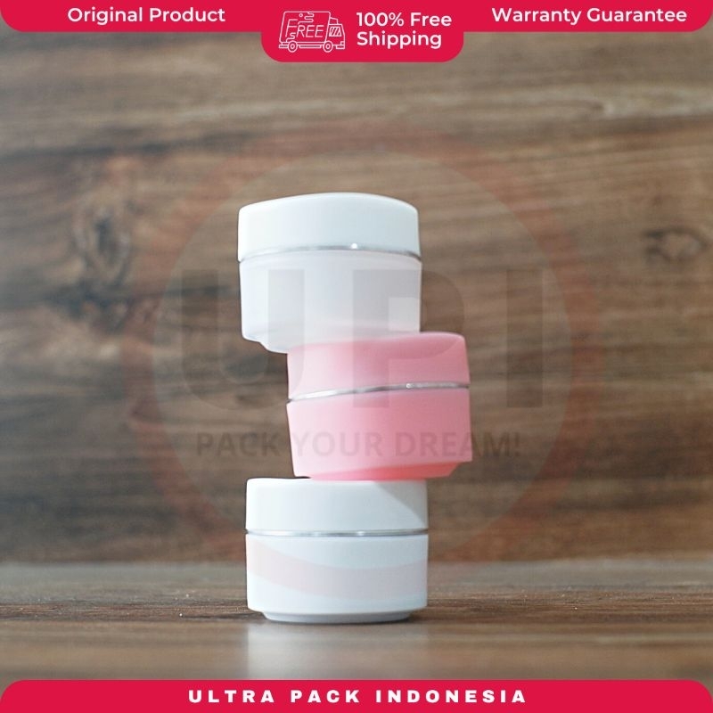 COSMETIC CREAM POT PACKAGING - COSMETIC CREAM JAR 15GRAM PP FLOWER JAR PP FLOWER