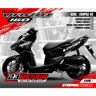 Striping VARIO 160 MALAYSIA STRIPING VARIO MALAYSIA STRIPING SVNP02 สีดํา