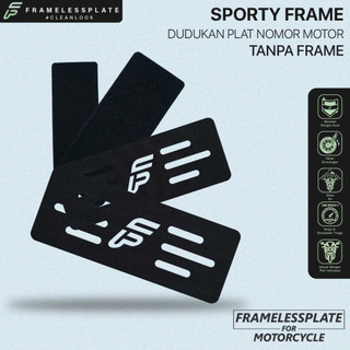Framelessplate Motor Dudukan Plat | Dudukan Plat Nomor Motor Universal