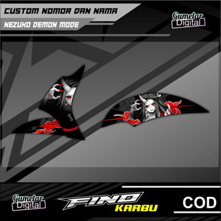 คาร์บูเรเตอร์ HONDA FINO NEZUKO DEMON MODE DEMON SLAYER แบบเรียบง่าย