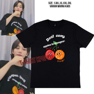 เสื้อยืด ลาย jeonghan seventeen APPLE and ORANGE สไตล์เกาหลี