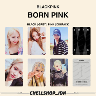 โฟโต้การ์ด Blackpink BORN สีชมพู | สีดํา | สีเทา | สีชมพู | Digipack กระเป๋าเป้สะพายหลัง