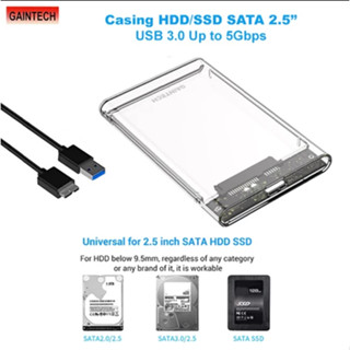 เคสฮาร์ดดิสก์ภายนอก พลาสติก hdd sata 2.5 Type hdd 2.5 sata พอร์ต รวมสายเคเบิลข้อมูล ปลั๊กแอนด์เพลย์