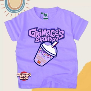 เสื้อยืด พิมพ์ลาย Viral Grimace shake สําหรับเด็ก