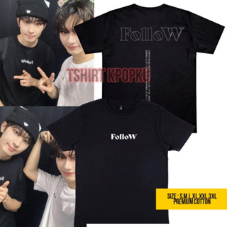 เสื้อยืด พิมพ์ลาย Seventeen FOLLOW THE LIGHT to japan Version Name สําหรับผู้ชาย ด้านหลัง