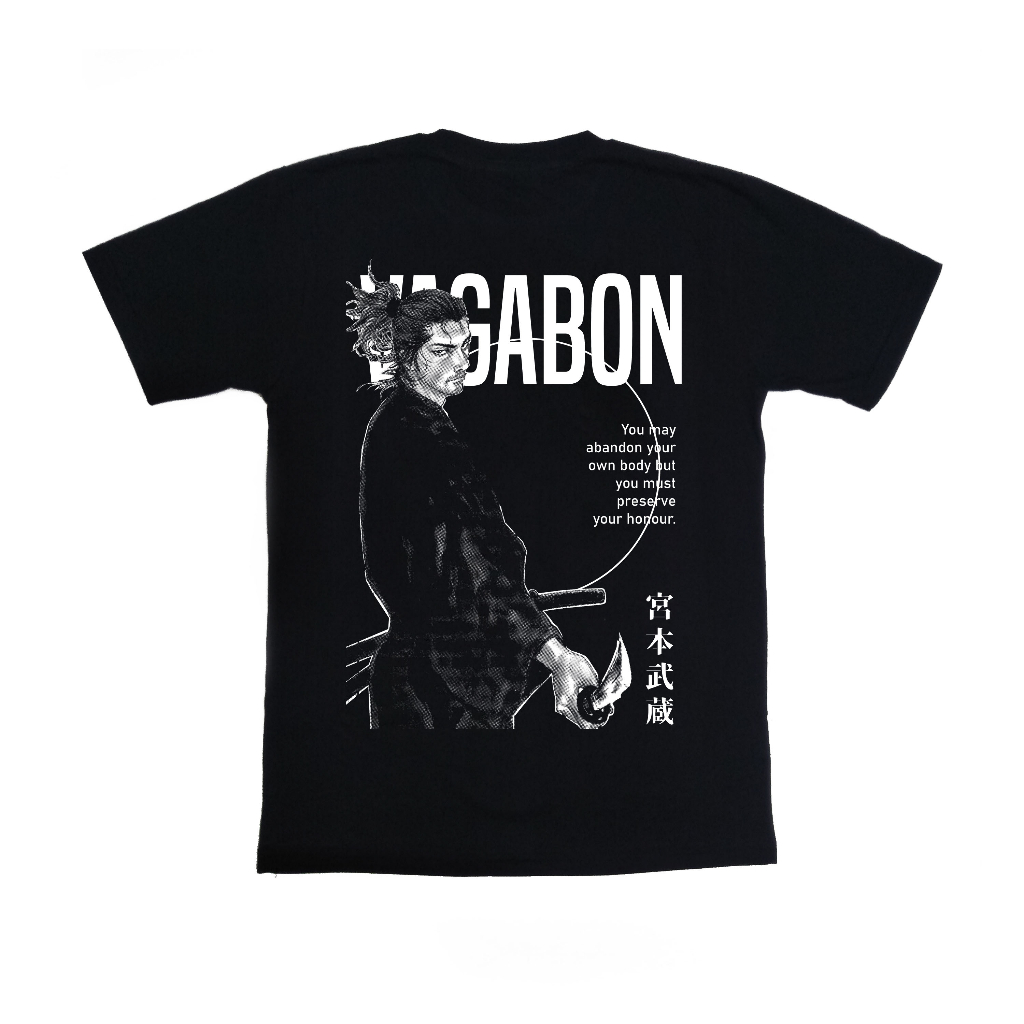 เสื้อยืดอนิเมะ Cool Distro Vagabon Miyamoto Musashi