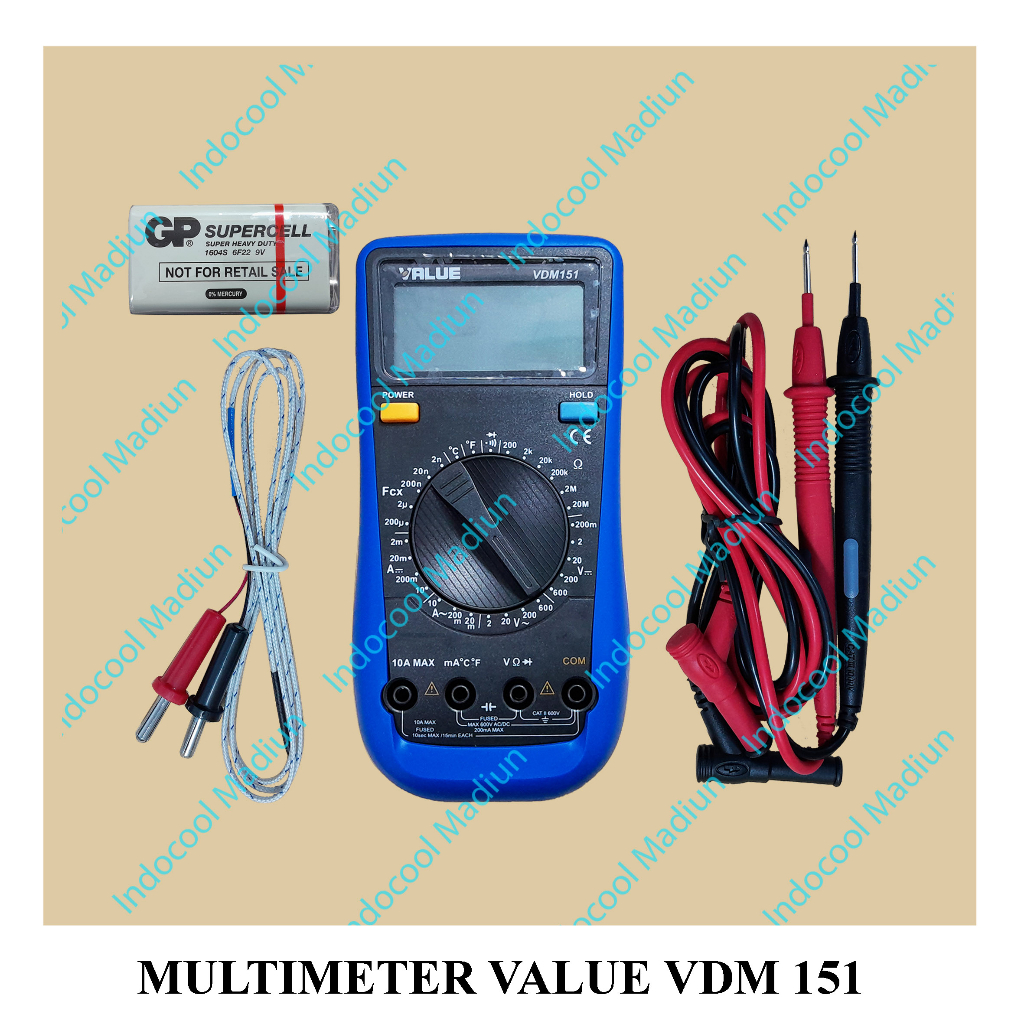 Tmv151 MULTITESTER VDM 151/DIGITAL MULTIMETER/MULTIMETER VALUE VDM 151