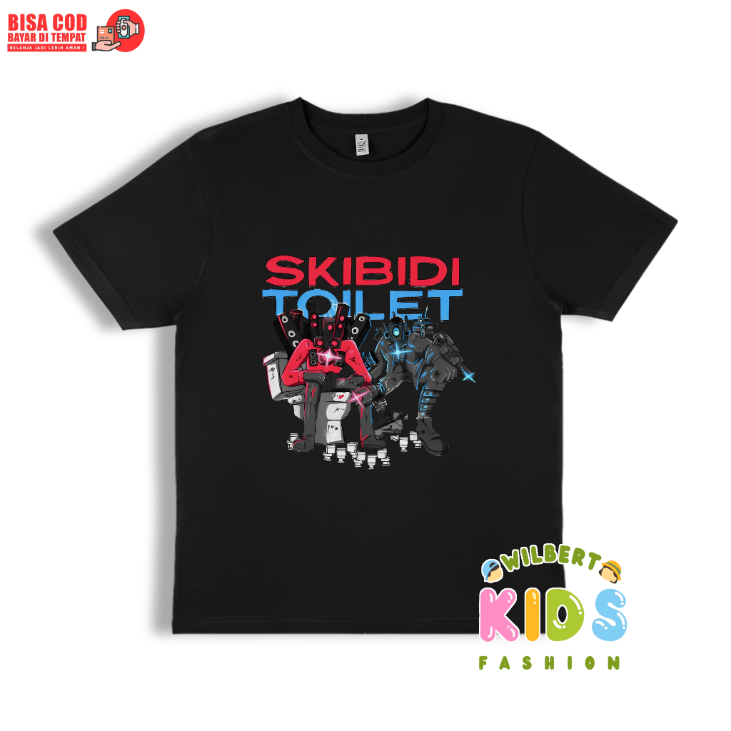 Skibidi Toilet Speakerman Cameraman เสื้อยืดเด็ก / Titan Speakerman Cameraman เสื้อผ้าเด็ก